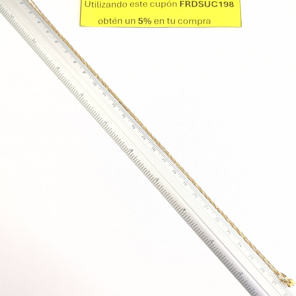 CADENA, DIJE ORO 10 K 1.5 GRMS (SEMINUEVO)