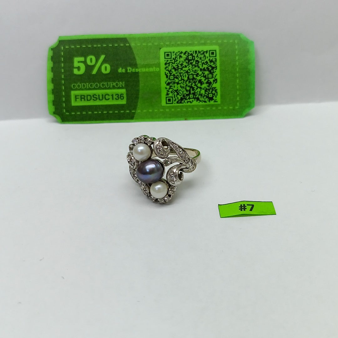 ANILLITO ORO, ORO BLANCO 14 K 6.4 GRMS (SEMINUEVO)