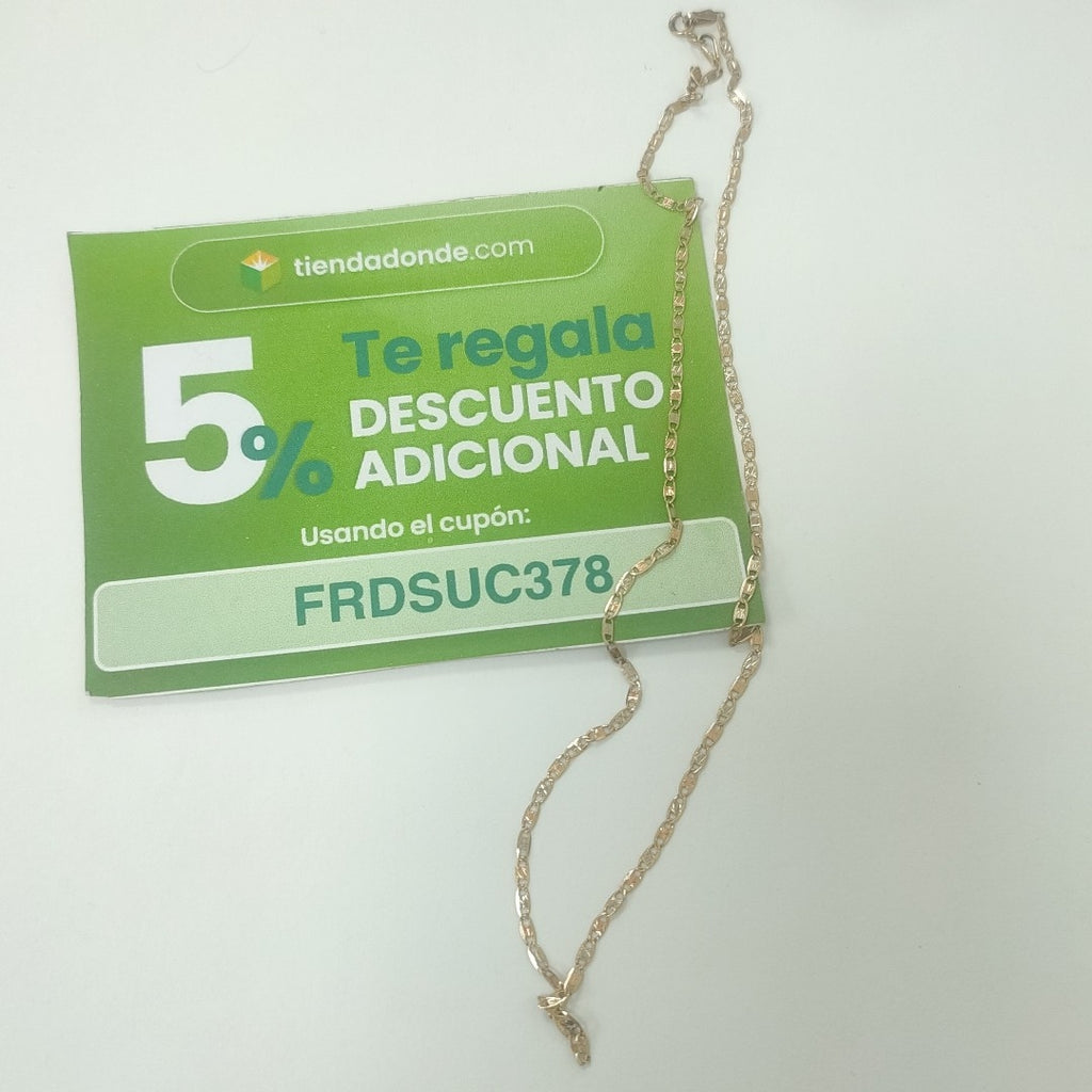 CADENA ORO 14 K 2,10 GRMS (SEMINUEVO)