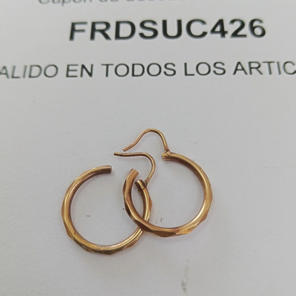 ARETES PAR ORO 10 K 0.9 GRMS (SEMINUEVO)