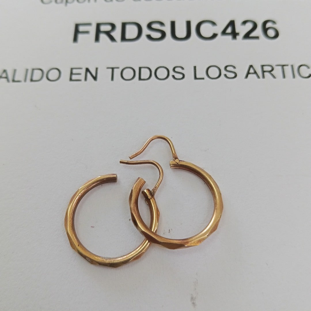 ARETES PAR ORO 10 K 0.9 GRMS (SEMINUEVO)
