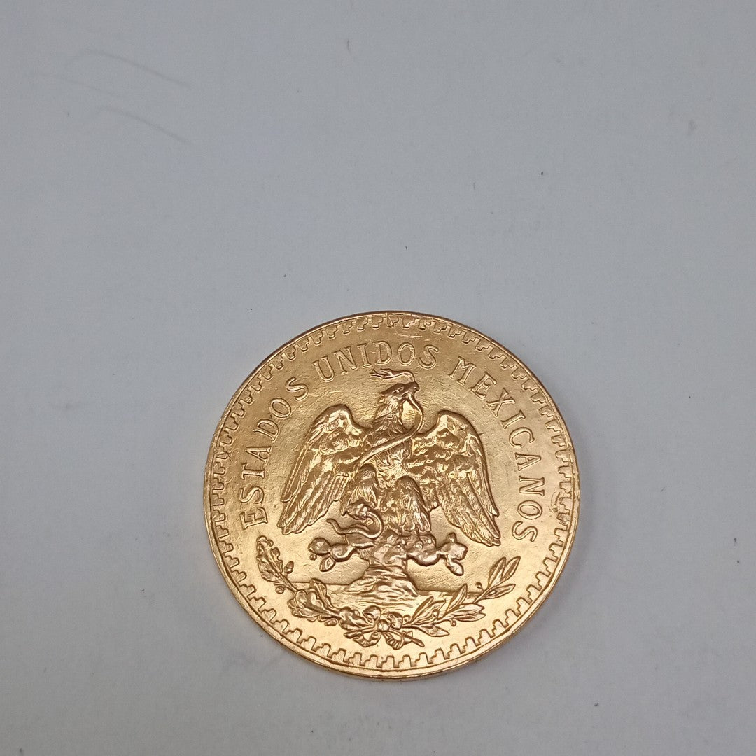 K1 41.6 GRMS 21 K IDENTIFICACIÓN MONEDA NOMINATIVA MONEDAS PESOS 50 PESOS (SEMINUEVO)