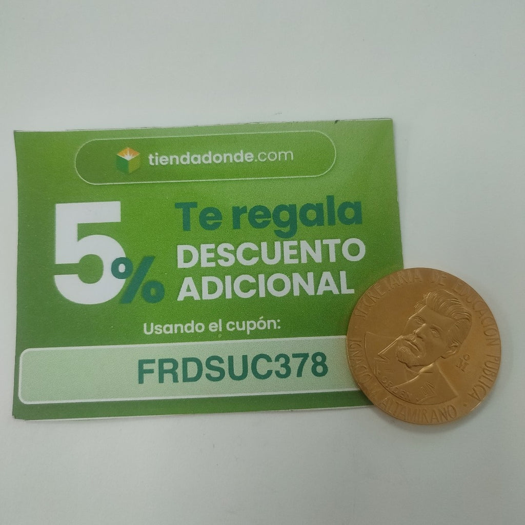 MEDALLA CONMEMORATIVA ORO 21 K 41.7 GRMS (SEMINUEVO)