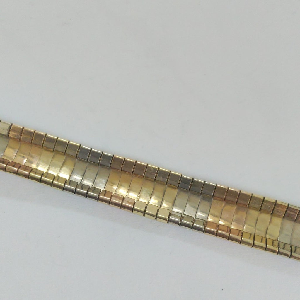 PULSERA ORO COMBINADO 14 K 19,70 GRMS (SEMINUEVO)