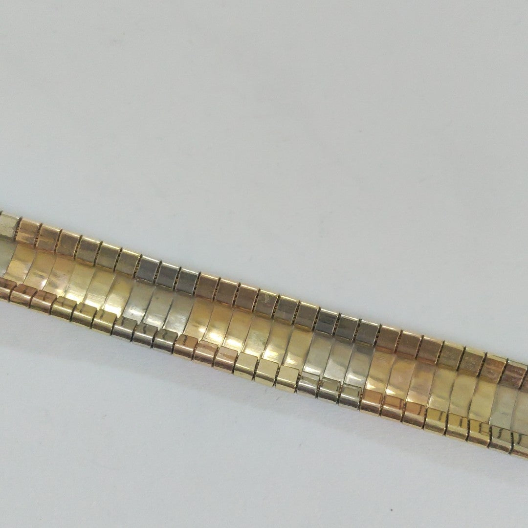 PULSERA ORO COMBINADO 14 K 19,70 GRMS (SEMINUEVO)