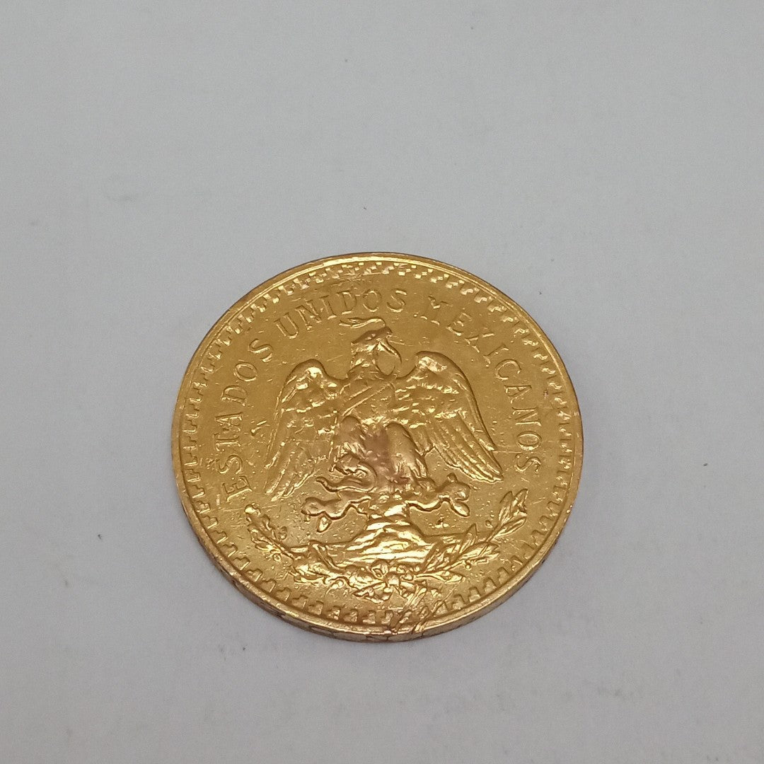 K1 41.6 GRMS 21 K IDENTIFICACIÓN MONEDA NOMINATIVA MONEDAS PESOS 50 PESOS (SEMINUEVO)