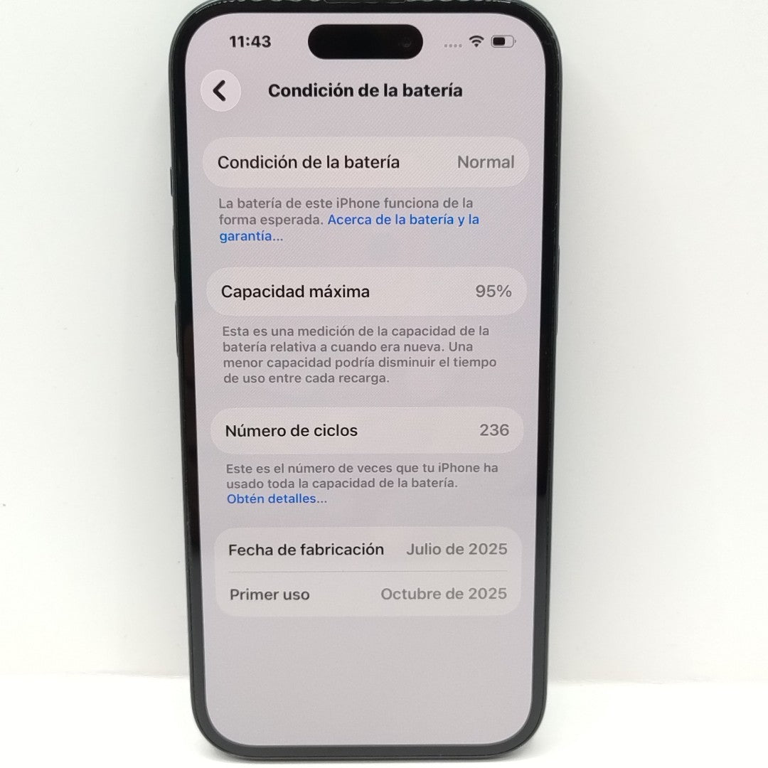CELULAR APPLE IPHONE 15 A3089 (2023) 128 GB 6 GB RAM (SEMINUEVO)