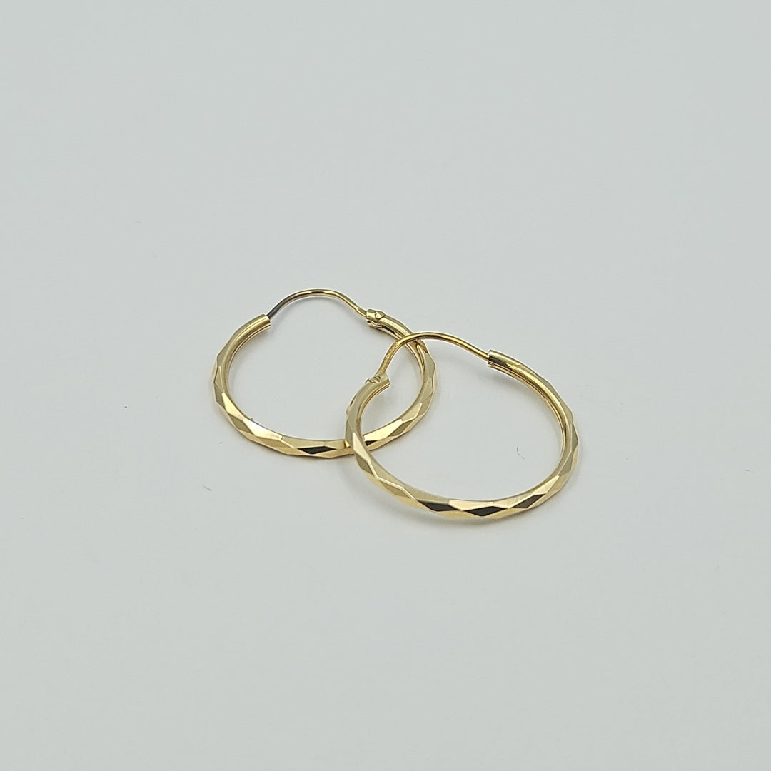 ARRACADAS PAR ORO 14 K 1.6 GRMS (SEMINUEVO)