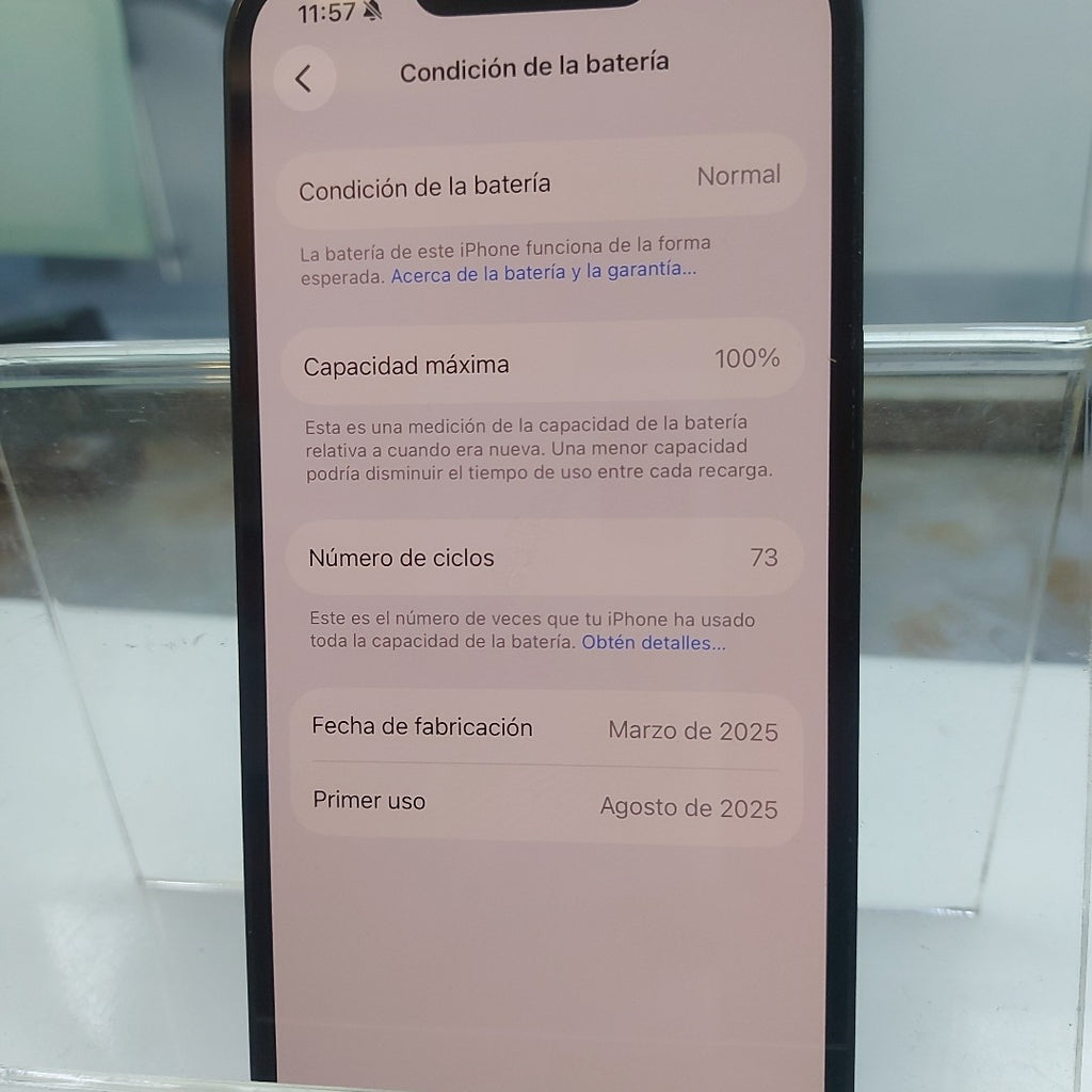 CELULAR APPLE IPHONE 16E A3212 (2025) 128 GB 8 GB RAM (SEMINUEVO)
