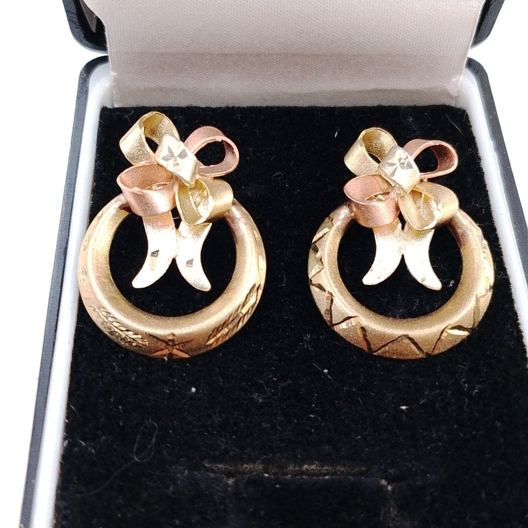 ARETES PAR ORO 14 K 4.8 GRMS (SEMINUEVO)