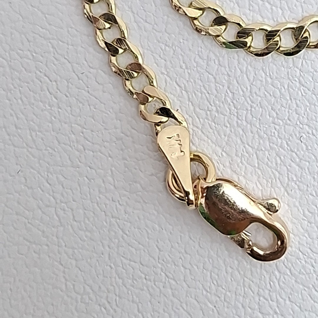 PULSERA BARBADA 14K 18 CM 2.1 GR (NUEVO)