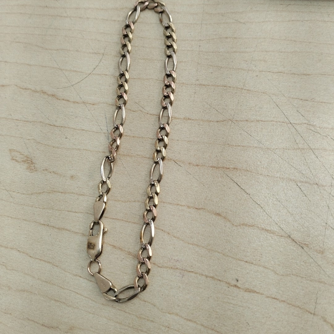 PULSERA ORO COMBINADO 14 K 7.3 GRMS (SEMINUEVO)