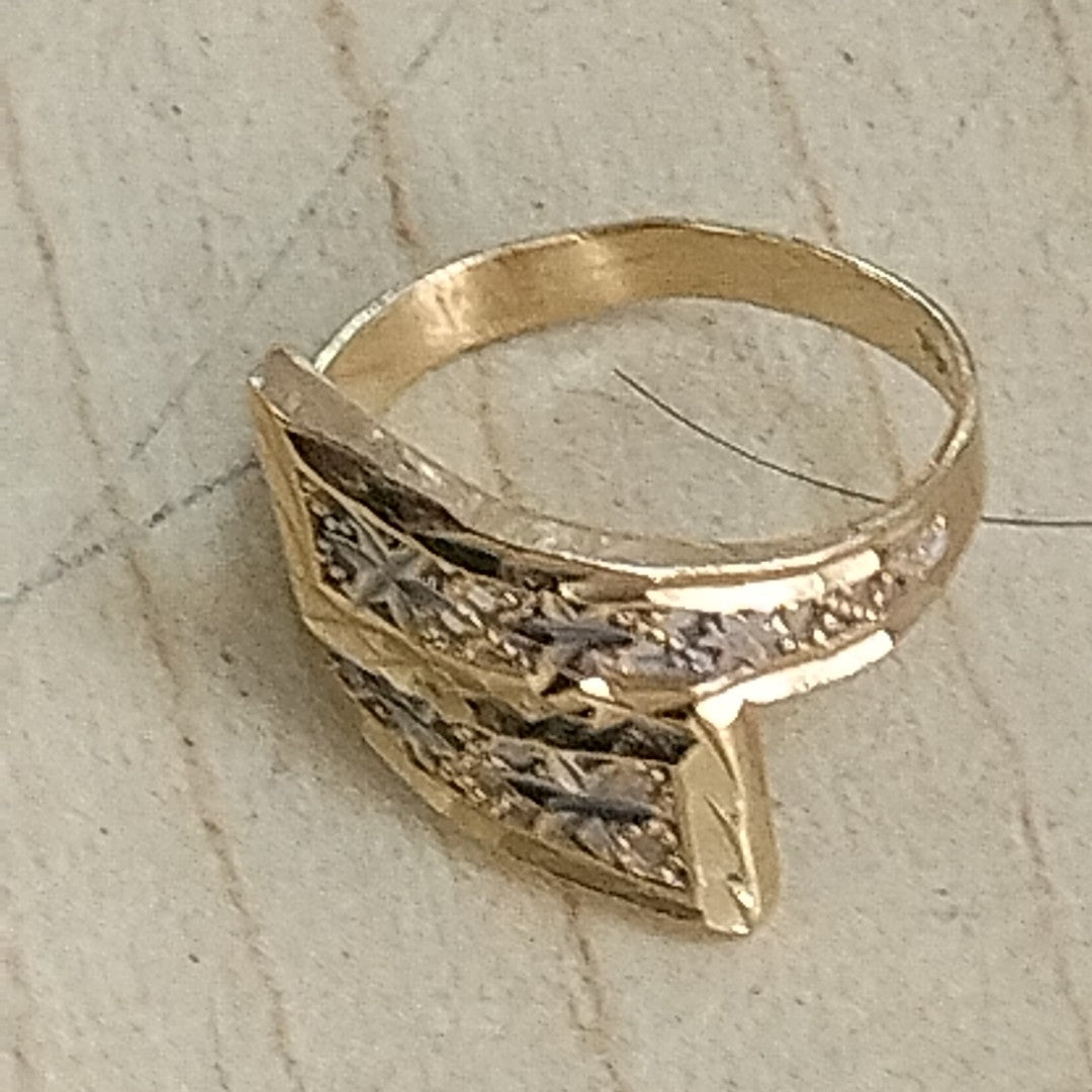 ANILLITO ORO COMBINADO 14 K 2.5 GRMS (SEMINUEVO)