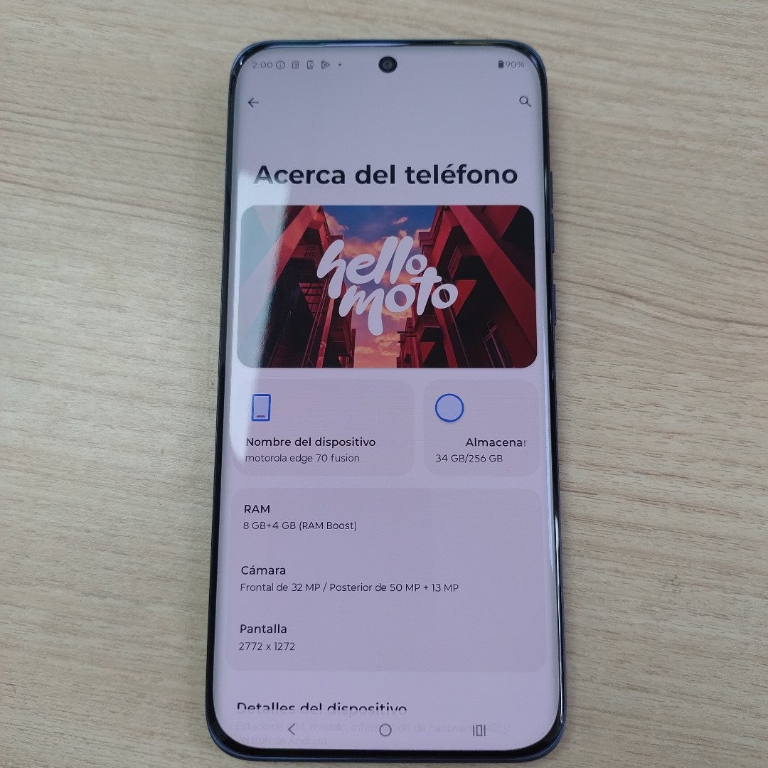 CELULAR MOTOROLA EDGE 70 FUSION XT2605-3 (2026) 256 GB 8 GB RAM (SEMINUEVO)