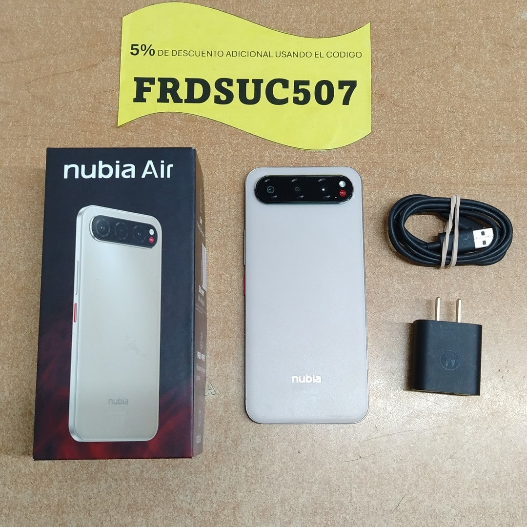 CELULAR NUBIA AIR Z2468N (2025) 256 GB 8 GB RAM (SEMINUEVO)