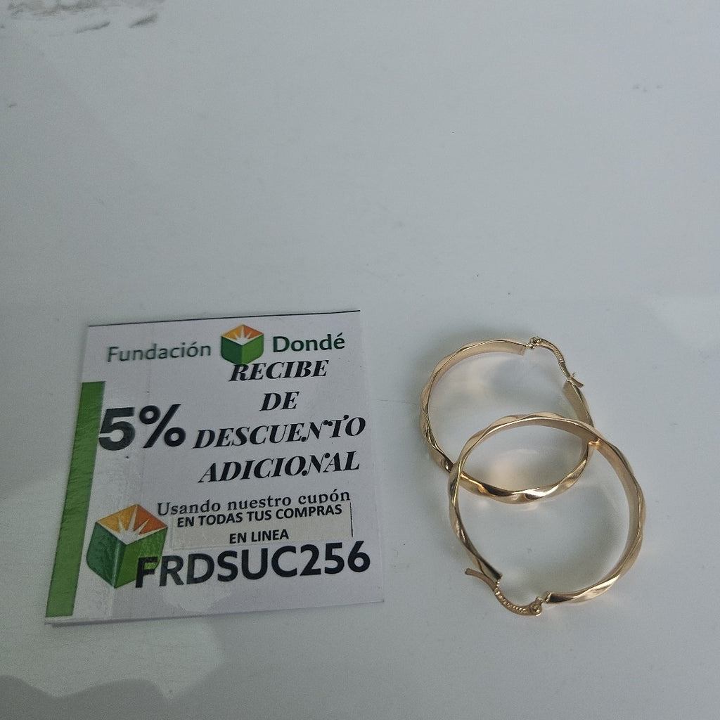 ARRACADAS PAR ORO 10 K 2.9 GRMS (SEMINUEVO)