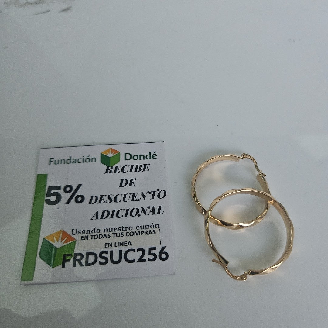 ARRACADAS PAR ORO 10 K 2.9 GRMS (SEMINUEVO)