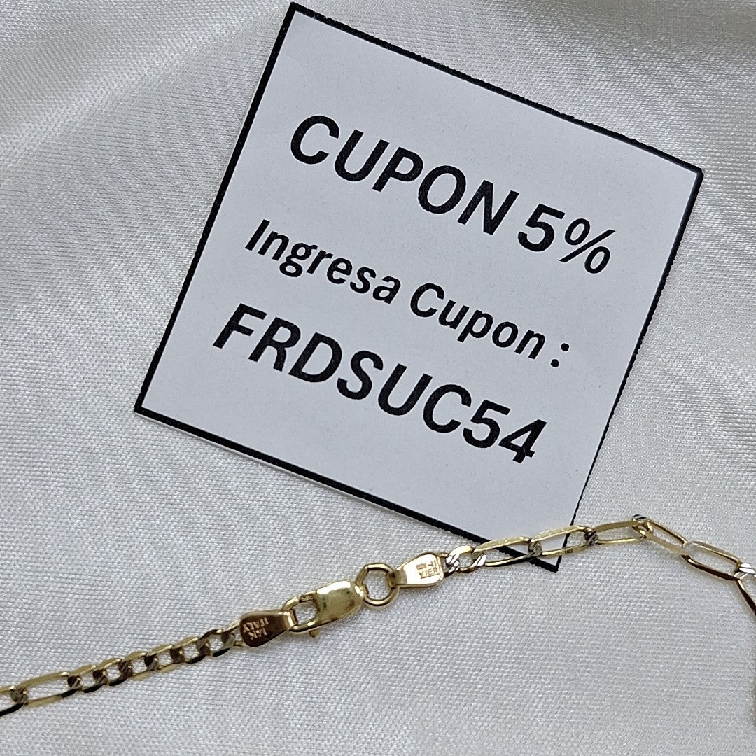 CADENA ORO 14 K 4.3 GRMS (SEMINUEVO)