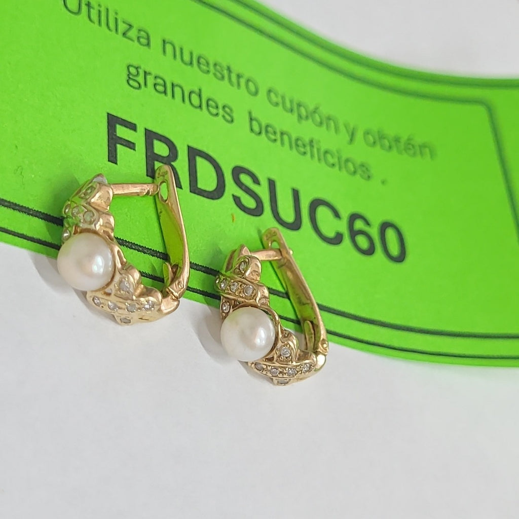 ARETES PAR ORO 14 K 4 GRMS (SEMINUEVO)