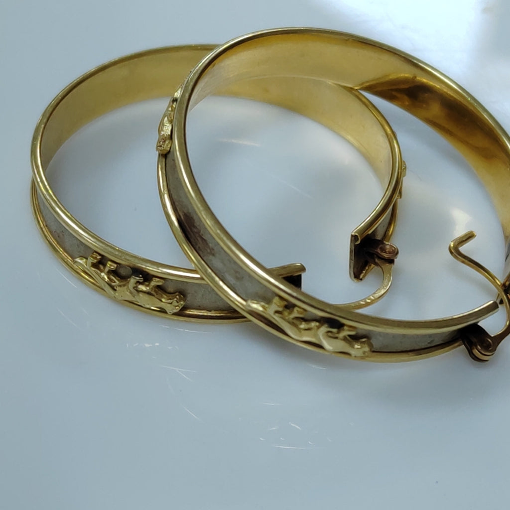 ARETES PAR ORO 14 K 12,20 GRMS (SEMINUEVO)