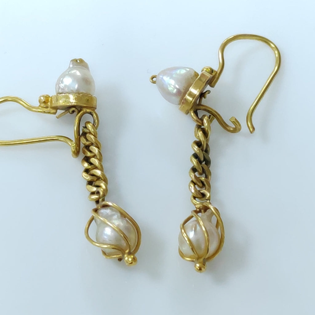 ARETES PAR ORO 14 K 5.3 GRMS (SEMINUEVO)