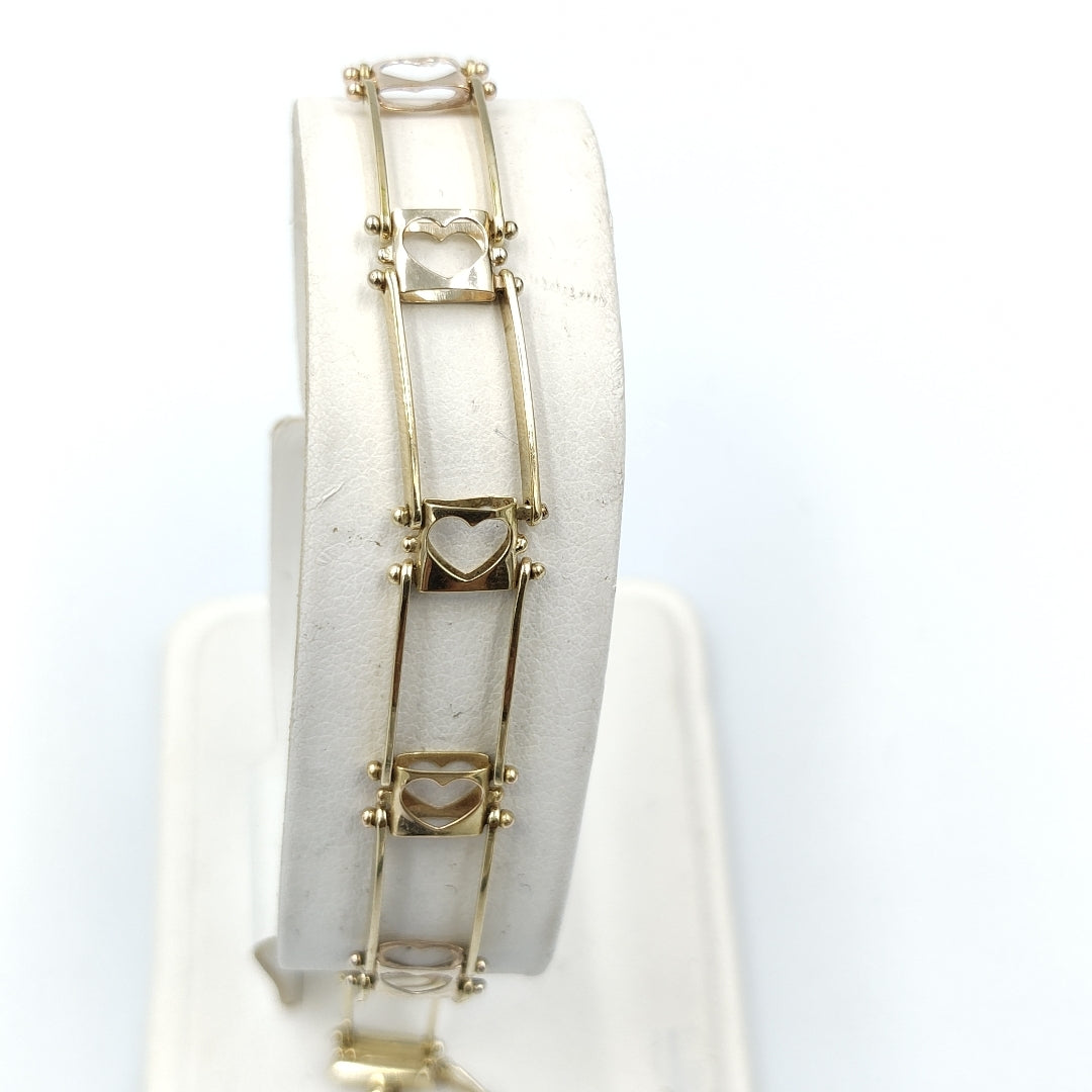 PULSERA ORO, ORO COMBINADO 14 K 7.9 GRMS (SEMINUEVO)