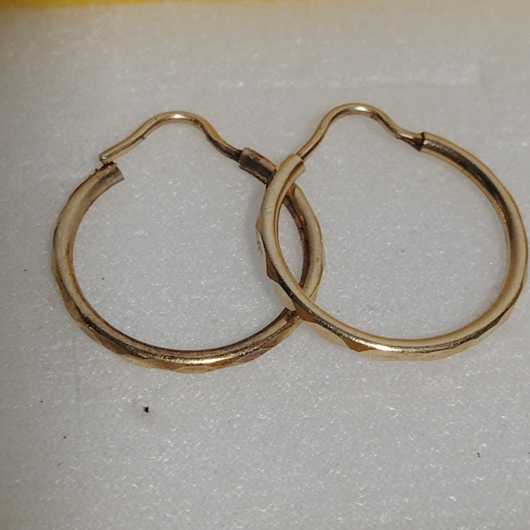 ARRACADAS PAR ORO 14 K 1,80 GRMS (SEMINUEVO)