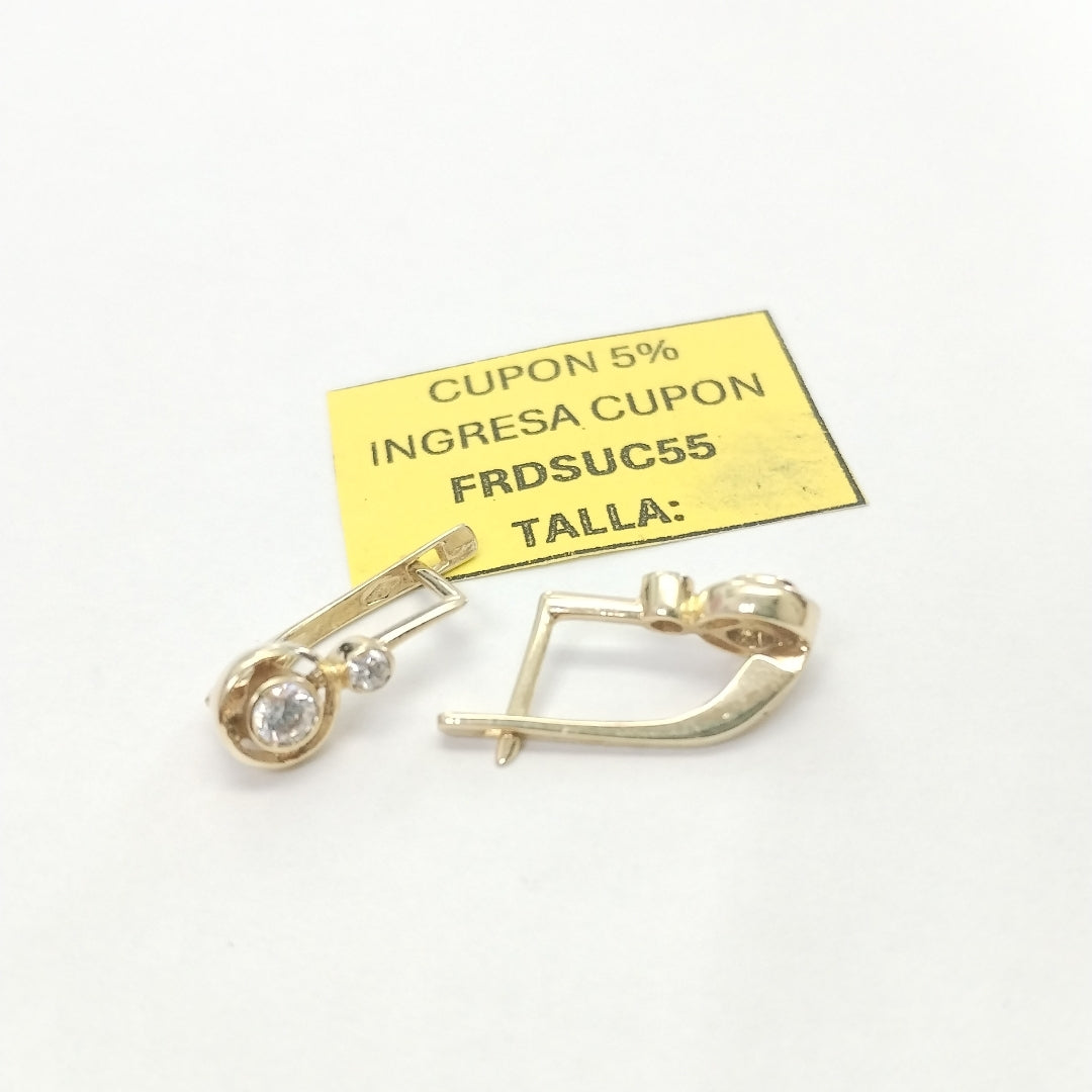 ARETES PAR ORO 14 K 2.9 GRMS (SEMINUEVO)