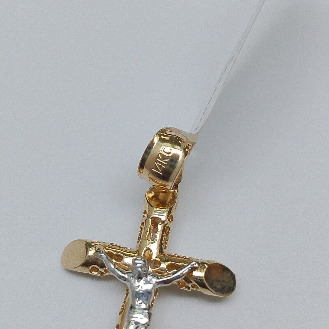 CRUCIFIJO ORO 14 K 2.7 GRMS (SEMINUEVO)