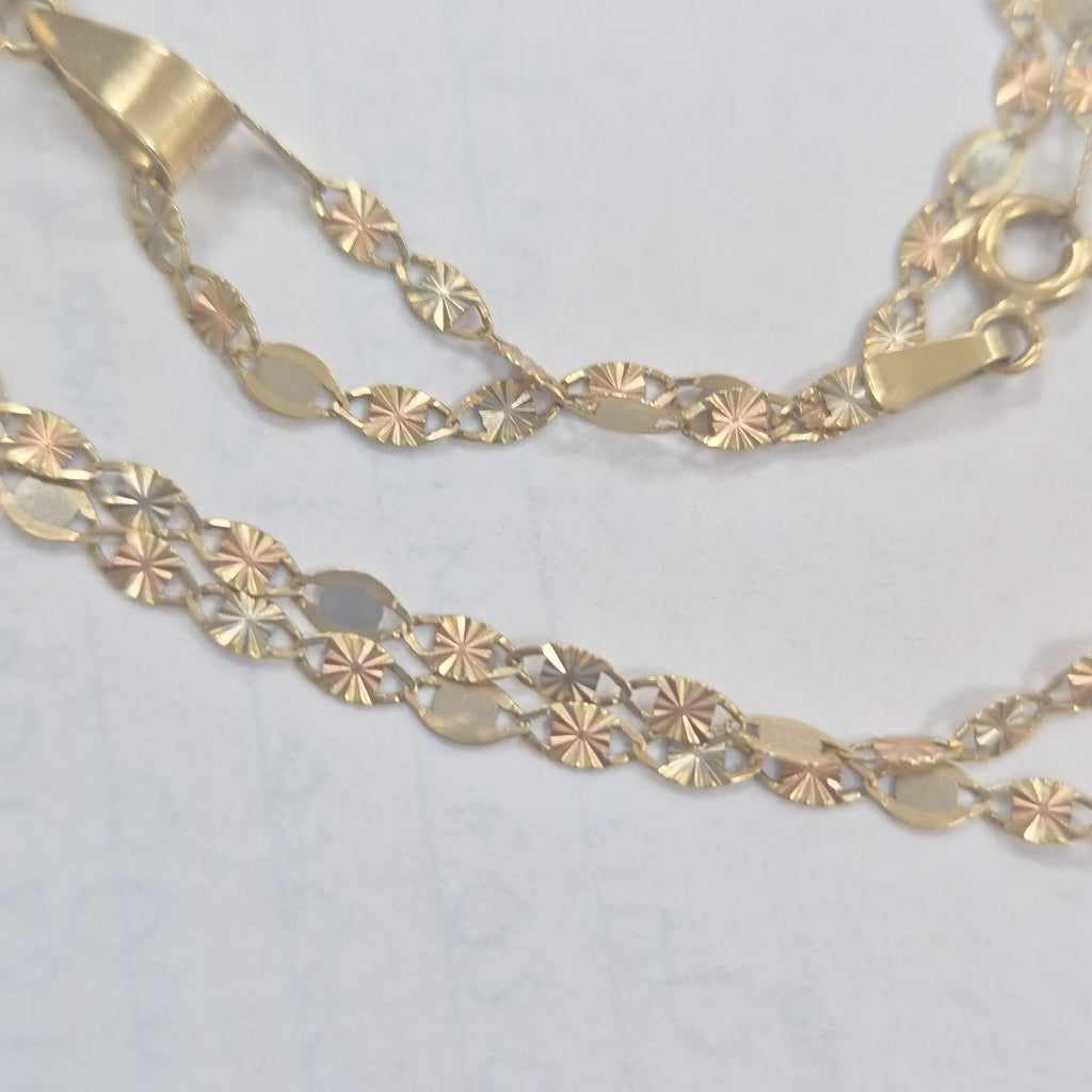 CADENA, DIJE ORO 14 K 3.5 GRMS (SEMINUEVO)