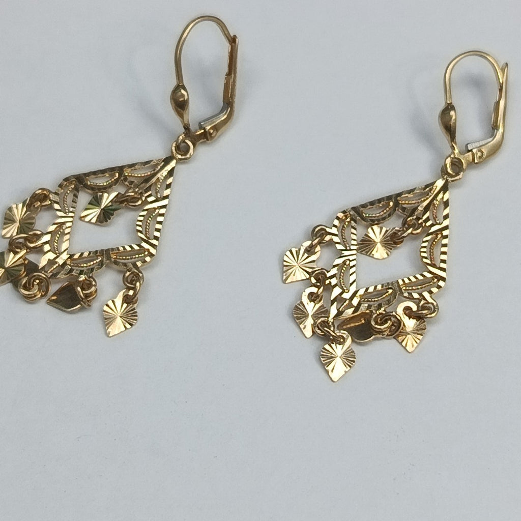 ARETES PAR ORO 14 K 4.2 GRMS (SEMINUEVO)
