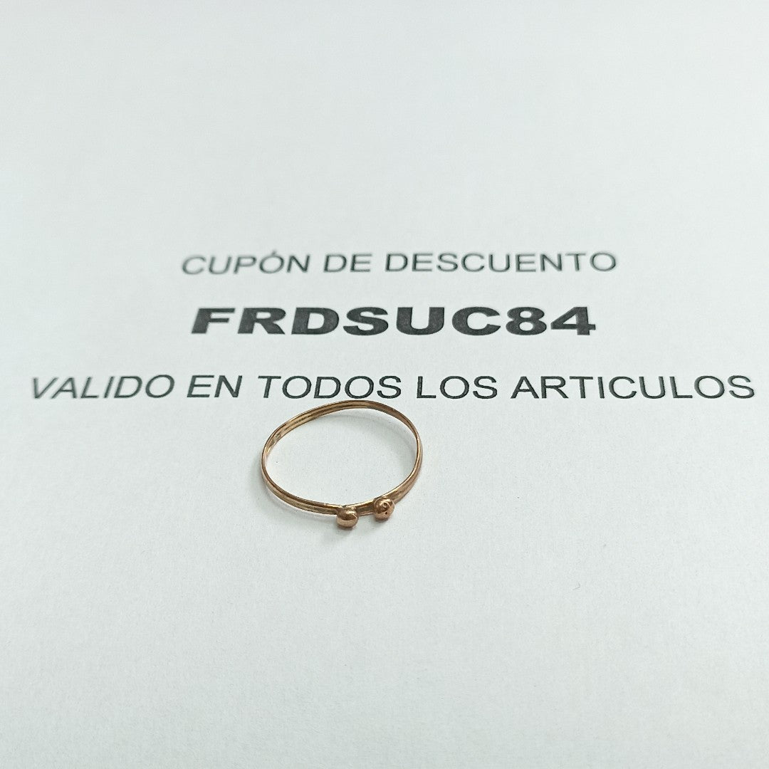 ANILLO ORO 8 K 0.6 GRMS (SEMINUEVO)