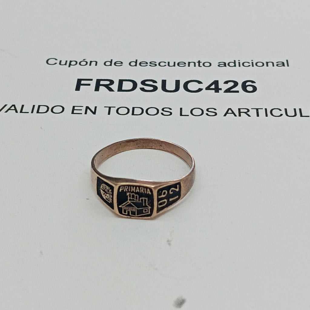 ANILLO DE GRADUACIÓN ORO 8 K 2.1 GRMS (SEMINUEVO)