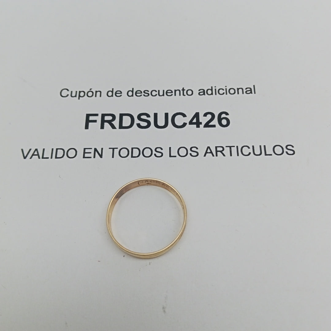 ANILLO ORO 10 K 1 GRMS (SEMINUEVO)
