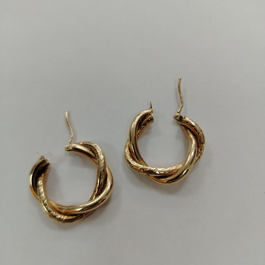 ARRACADAS PAR ORO 14 K 1.8 GRMS (SEMINUEVO)