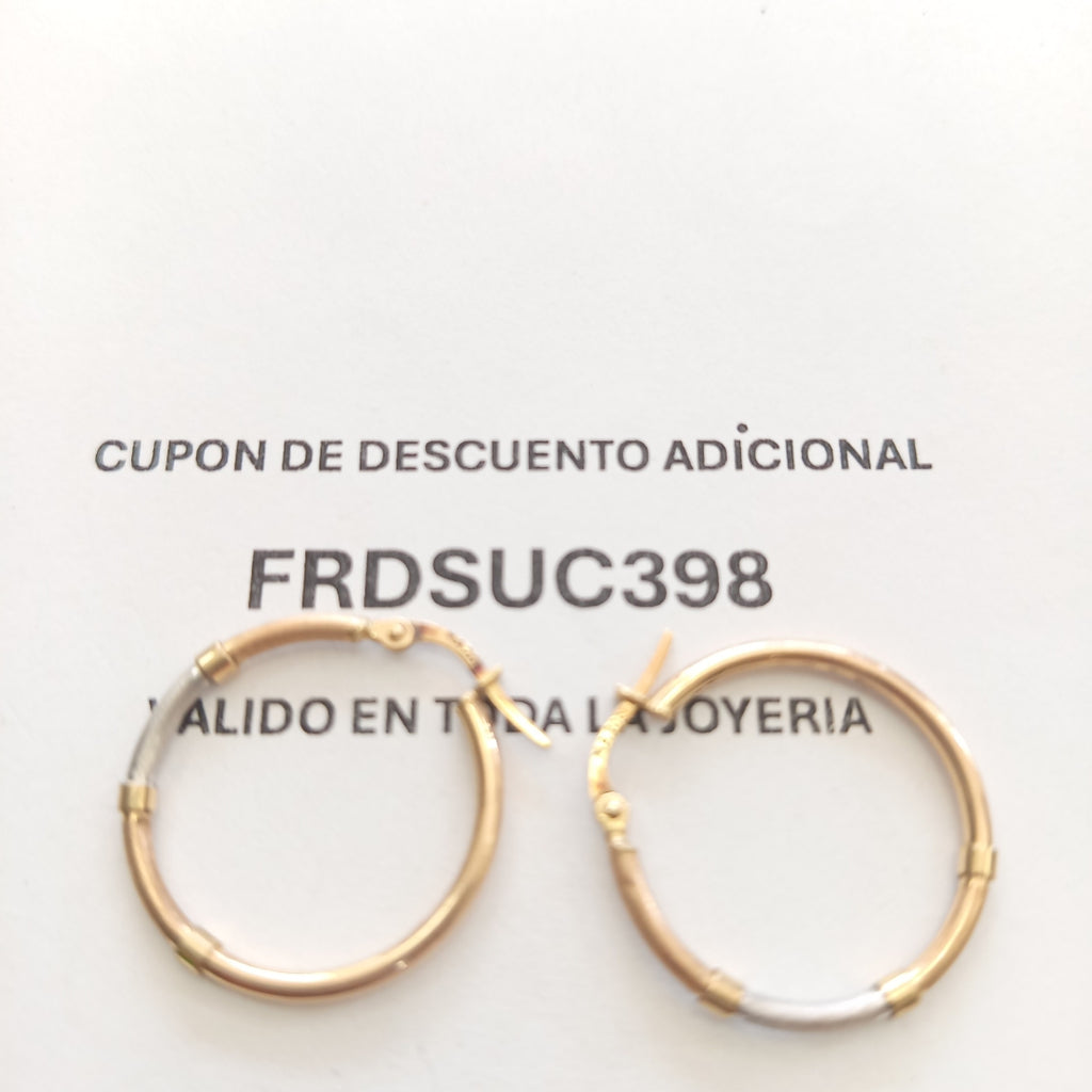 ARRACADAS PAR ORO 10 K 1.3 GRMS (SEMINUEVO)