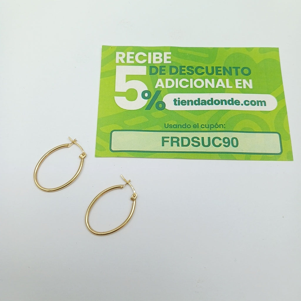 ARRACADAS PAR ORO 10 K 1,30 GRMS (SEMINUEVO)