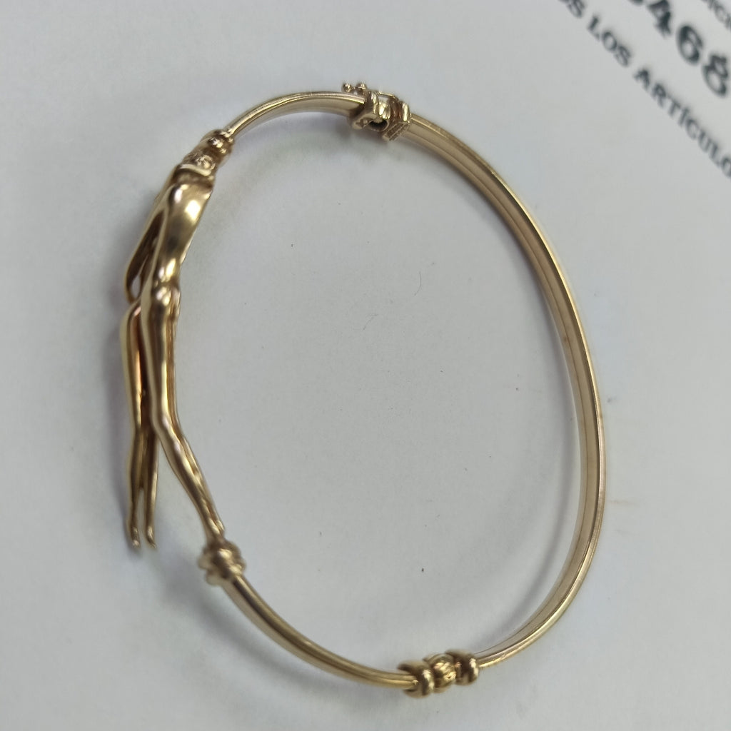 PULSERA RIGIDA ORO 14 K 9 GRMS (SEMINUEVO)