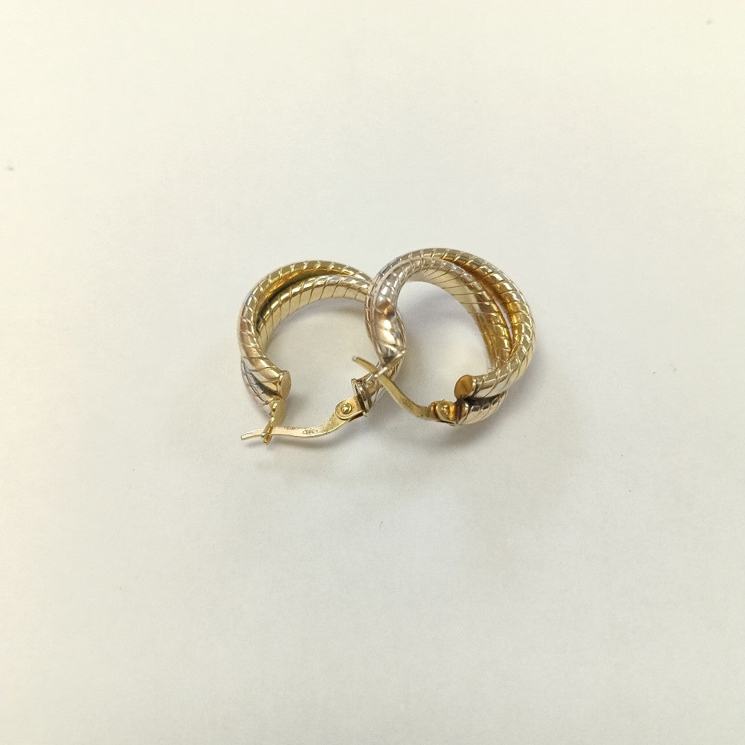 ARRACADAS PAR ORO 14 K 3.2 GRMS (SEMINUEVO)