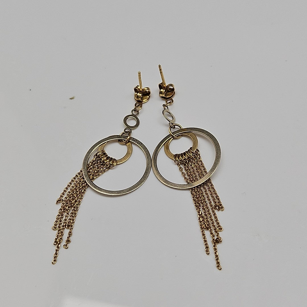 BROQUELES PAR ORO COMBINADO 14 K 3,60 GRMS (SEMINUEVO)