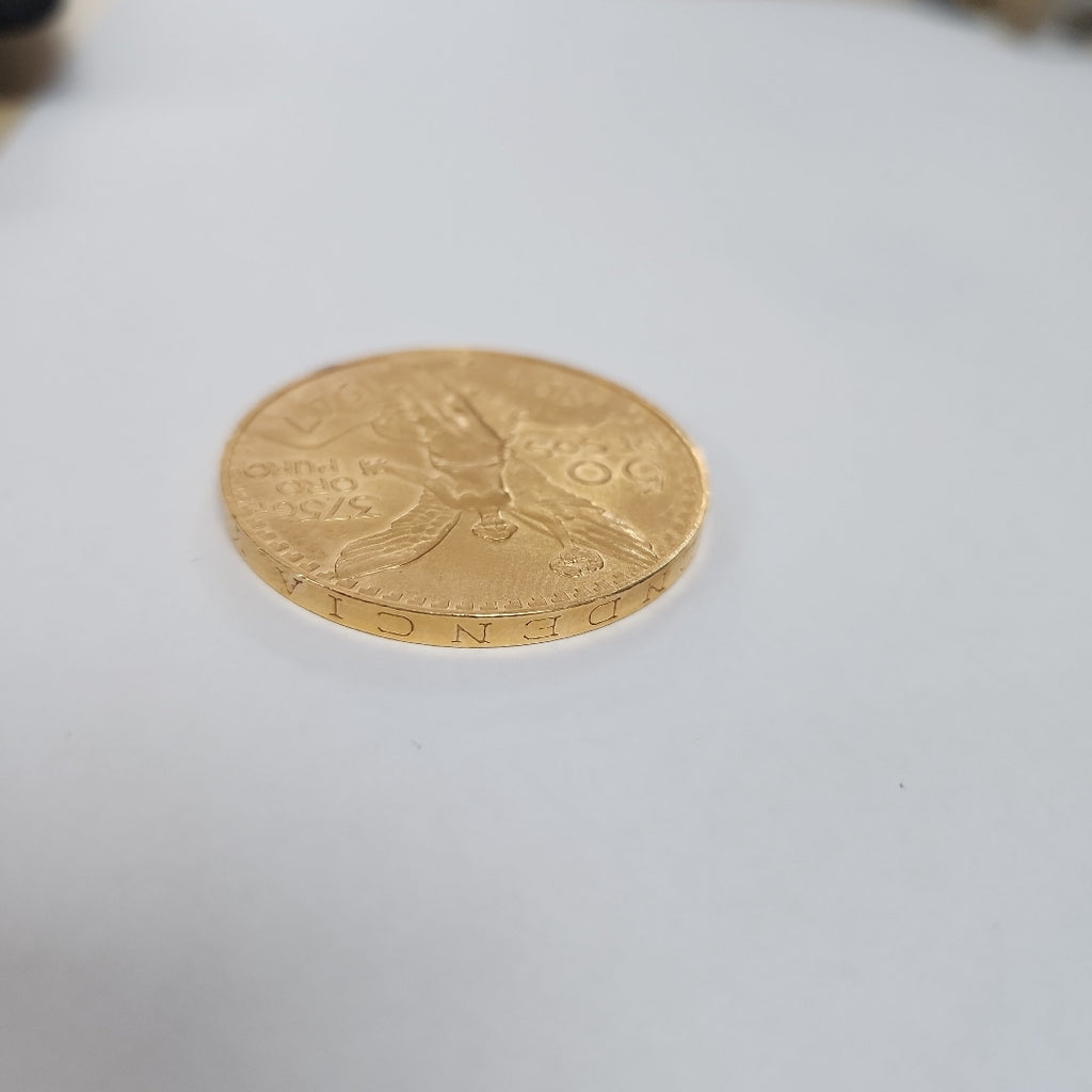 K1 41,60 GRMS 21 K IDENTIFICACIÓN MONEDA NOMINATIVA MONEDAS PESOS 50 PESOS (SEMINUEVO)