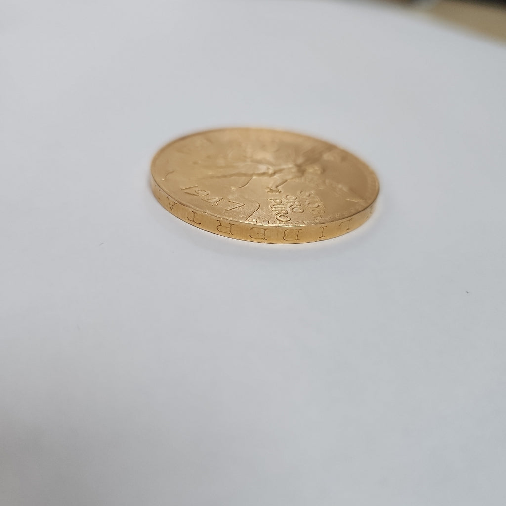 K1 41,60 GRMS 21 K IDENTIFICACIÓN MONEDA NOMINATIVA MONEDAS PESOS 50 PESOS (SEMINUEVO)