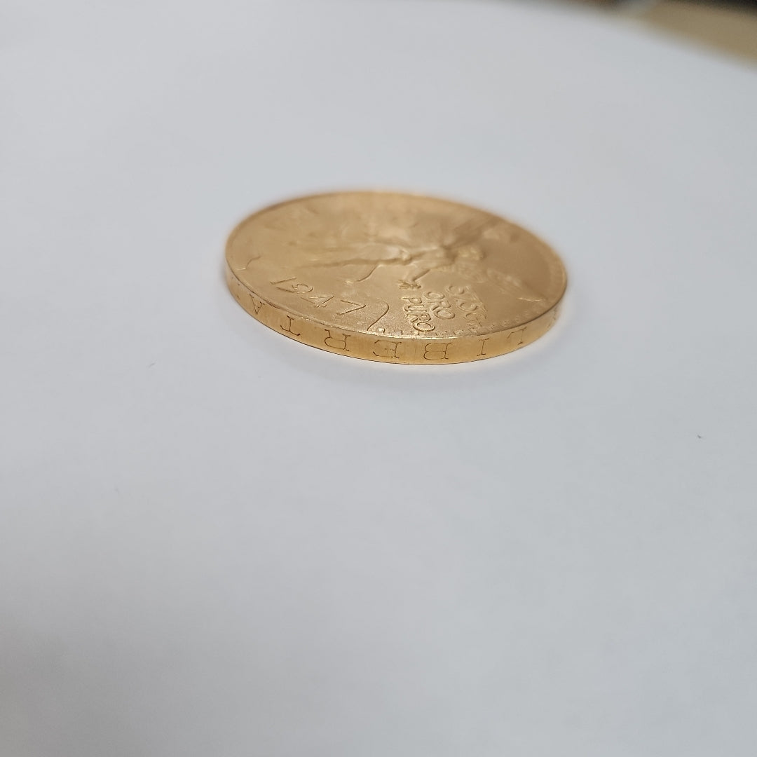 K1 41,60 GRMS 21 K IDENTIFICACIÓN MONEDA NOMINATIVA MONEDAS PESOS 50 PESOS (SEMINUEVO)