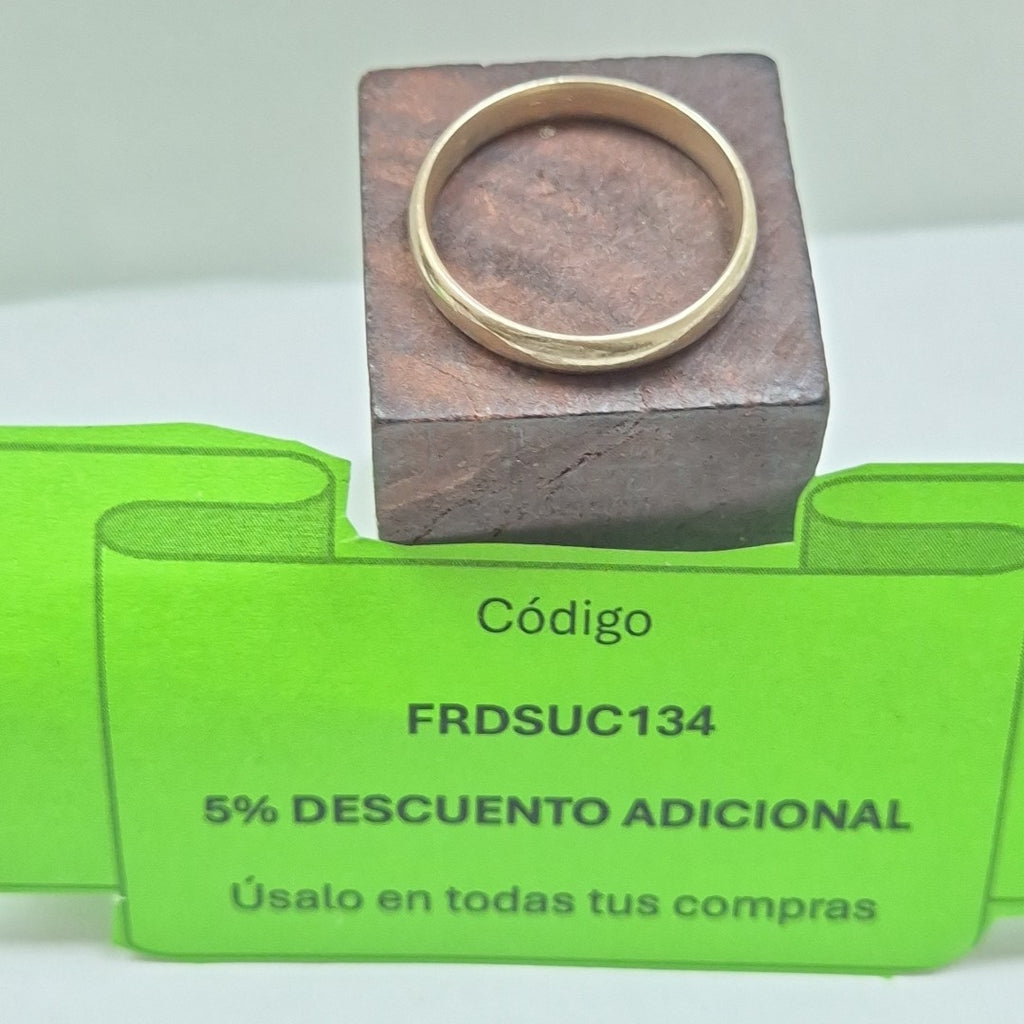 ANILLO ORO 10 K 4.2 GRMS (SEMINUEVO)
