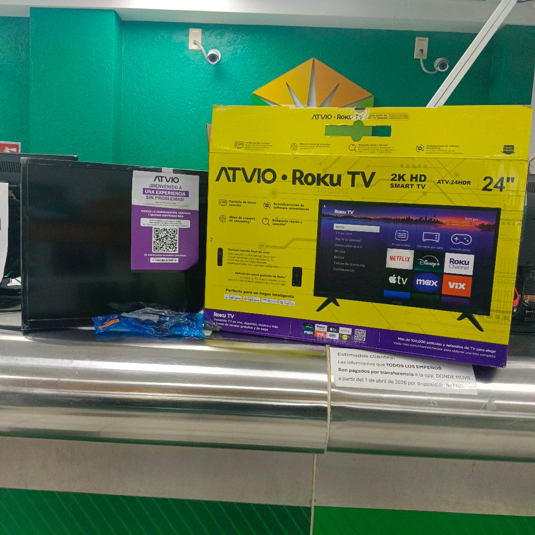 PANTALLA ATVIO ATV-24HDR (2025) 24" LED HD (SEMINUEVO)