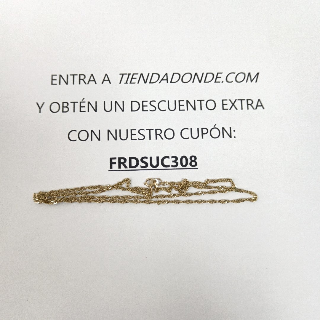 CADENA ORO 14 K 2,10 GRMS (SEMINUEVO)