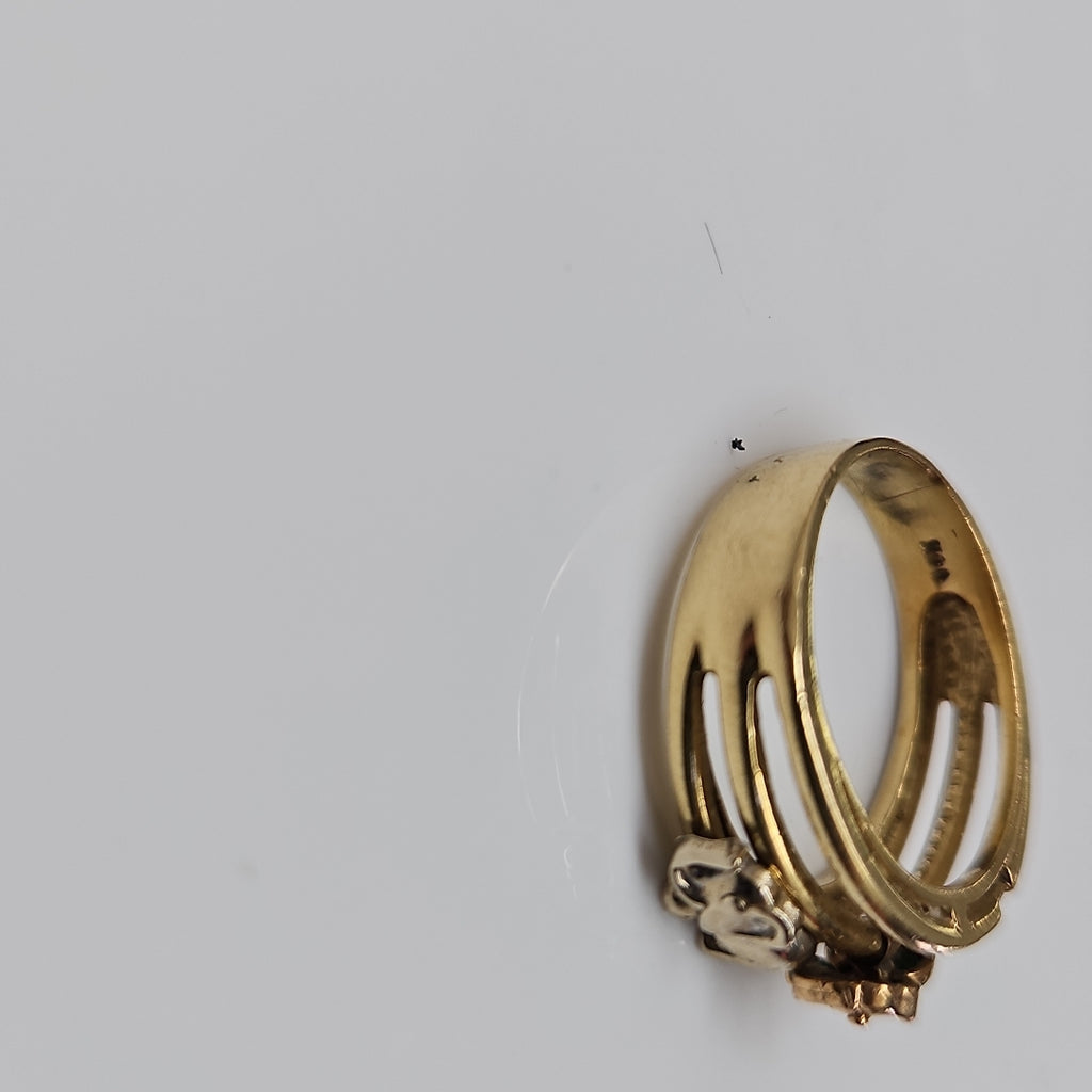 ANILLITO ORO COMBINADO 14 K 5,00 GRMS (SEMINUEVO)