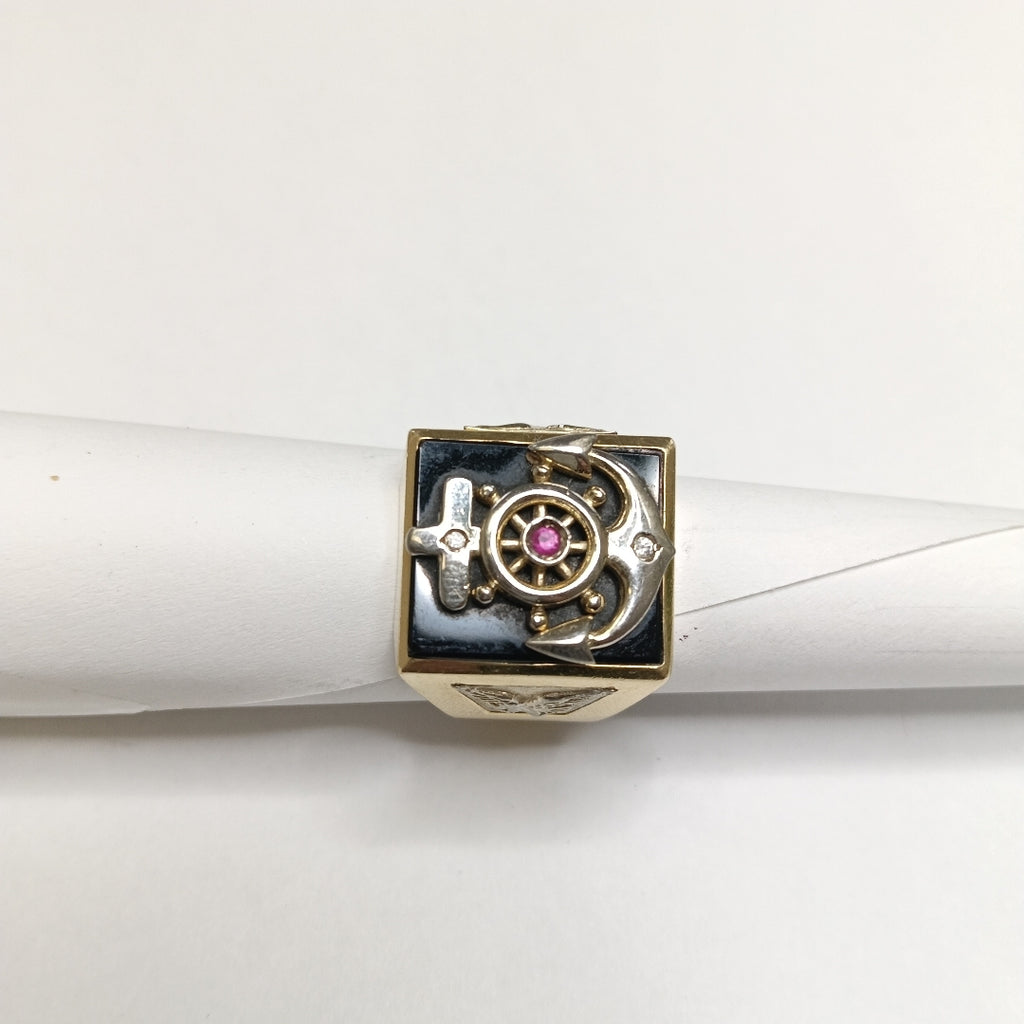 ANILLO ORO 14 K 15.1 GRMS (SEMINUEVO)