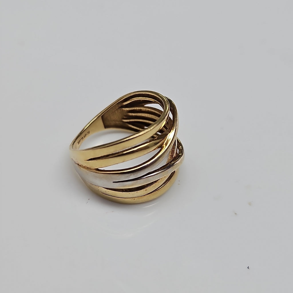 ANILLITO ORO COMBINADO 10 K 3,80 GRMS (SEMINUEVO)