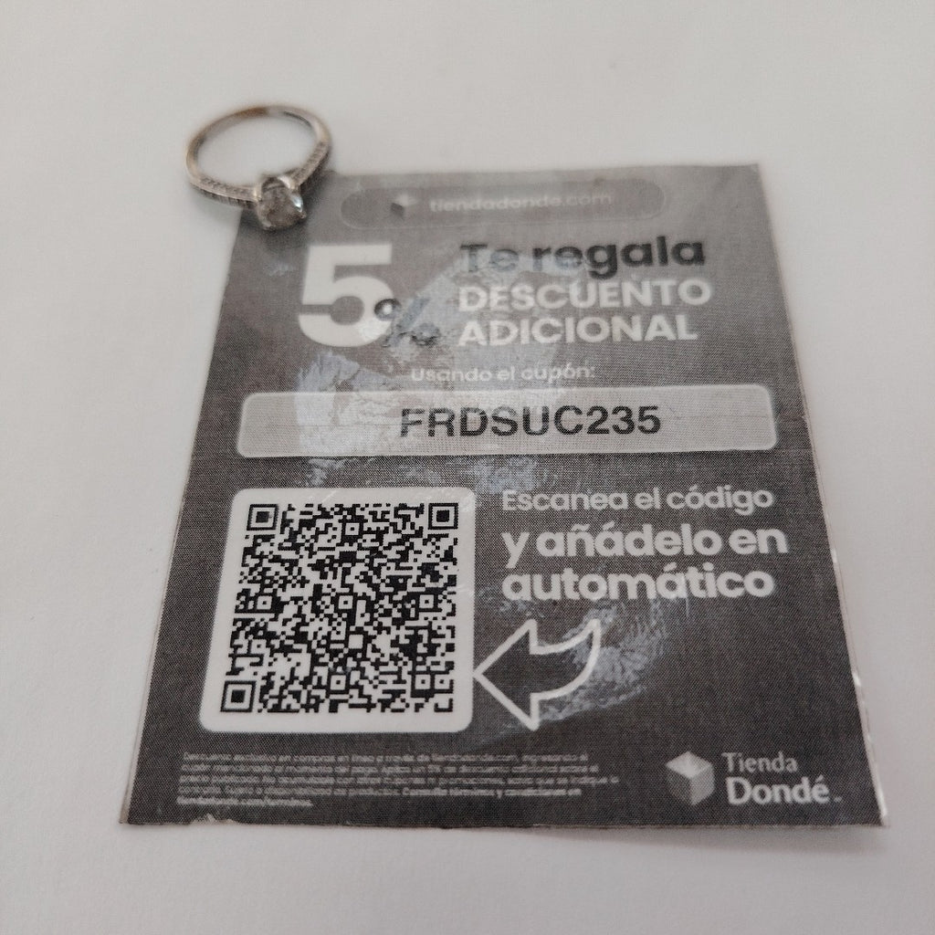 SOLITARIO ORO, ORO BLANCO 10 K 2 GRMS (SEMINUEVO)